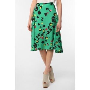 ⏰ ✨HP!✨ Silence + Noise Animal Bias Cut Midi Skirt from Urban Outfitters NWT